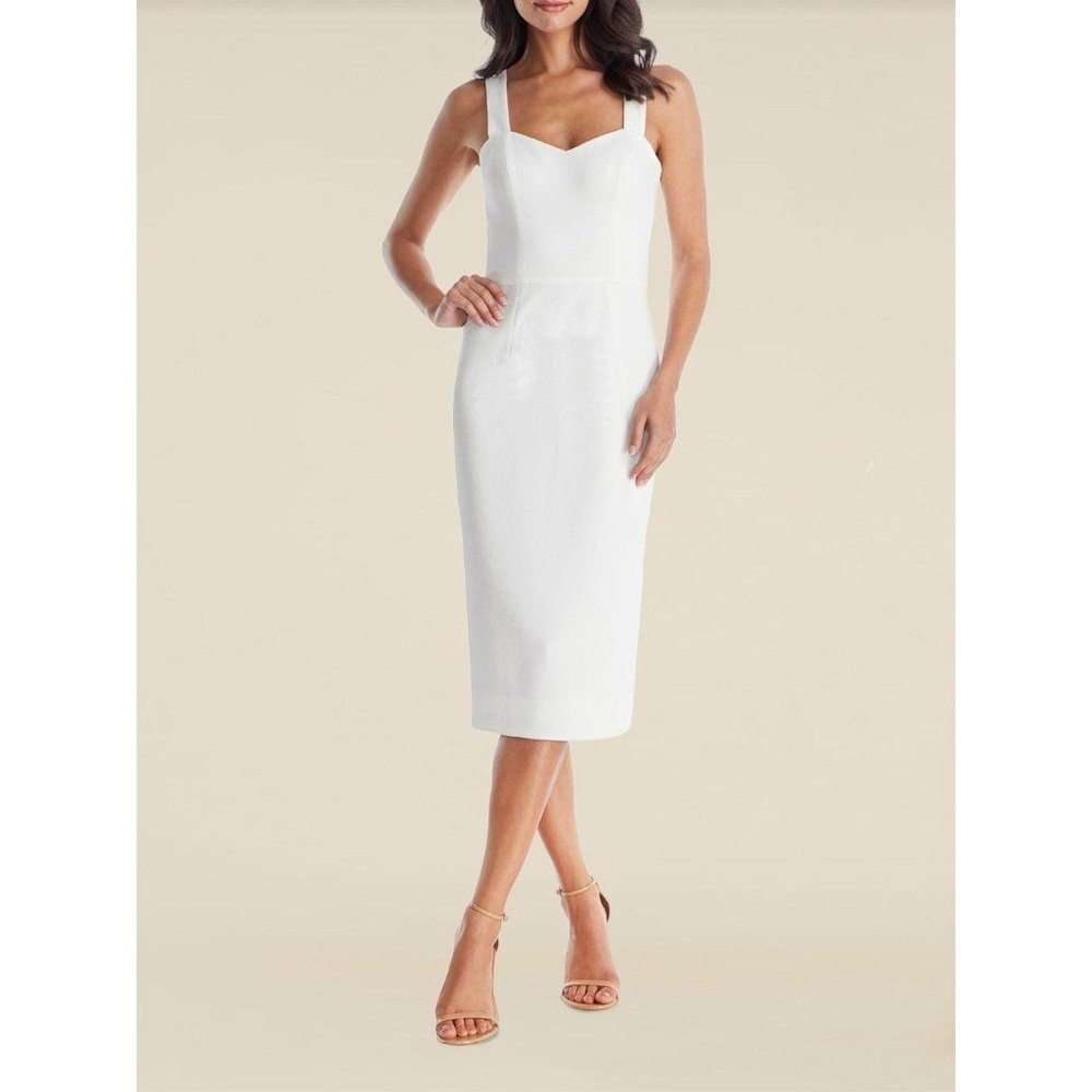 Dress The Population Off White Nicole Midi Dress M